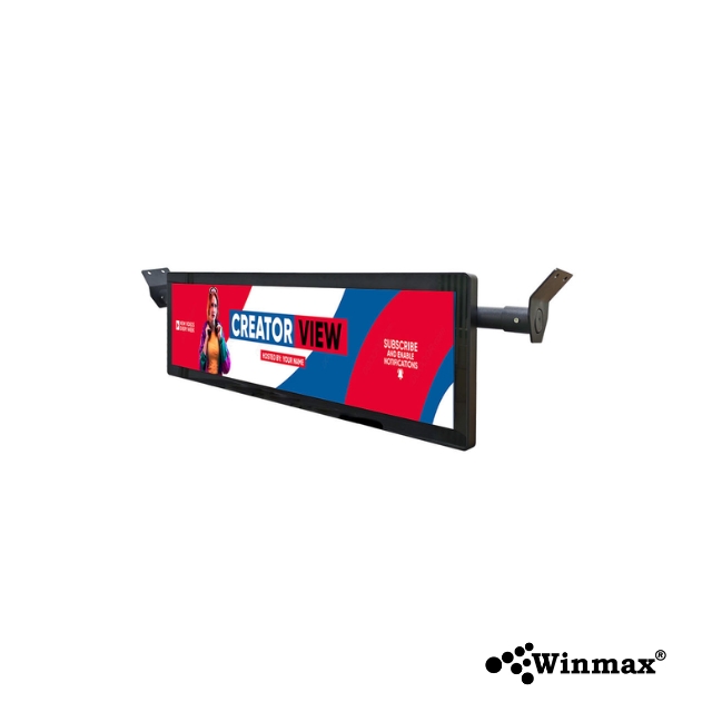จอโฆษณาดิจิตอลบนรถโดยสาร Bus ceiling mount LCD digital signage ขนาด 29 นิ้ว WINMAX รุ่น WIN482