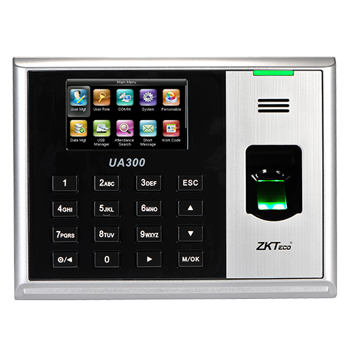 เครื่องสแกนลายนิ้วมือ สำหรับบันทึกเวลาทำงาน Finger Scan ZKTECO UA300