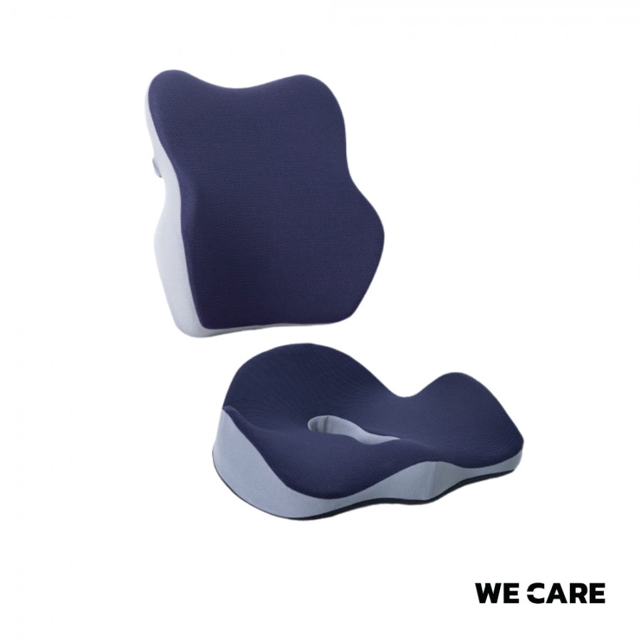 เบาะรองนั่งและเบาะรองหลังเพื่อสุขภาพ WE CARE บรรเทาอาการปวดเมื่อย ลดแรงกดทับก้นกบ ป้องกันอาการออฟฟิศซินโดรม รองรับสรีระได้ดี รุ่น CareSit 1