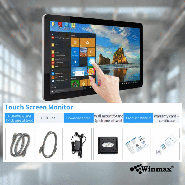 จอทัชสกรีน Touch PC ขนาด 21 และ 32 นิ้ว Winmax รุ่น Win12-T