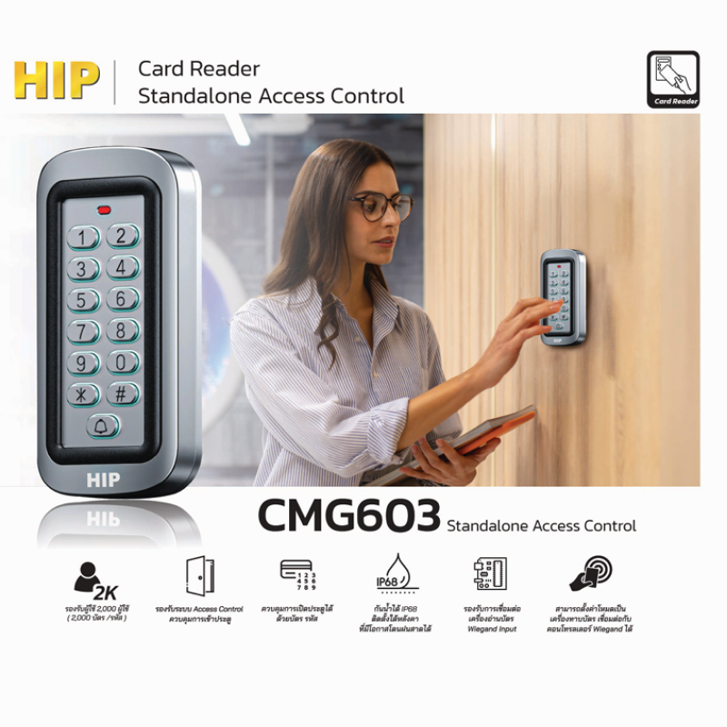 เครื่องทาบบัตร HIP รุ่น CMG603