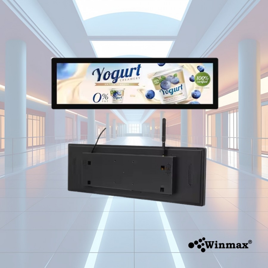 ป้ายโฆษณา LCD Bar Screen ขนาดกลาง 43 / 48.8 / 49.5 / 58.4 นิ้ว Digital Signage Bar Screen รุ่น Win462 ป้ายโฆษณา LCD Bar Screen ขนาดกลาง 43 / 48.8 / 49.5 / 58.4 นิ้ว Digital Signage Bar Screen รุ่น Win462