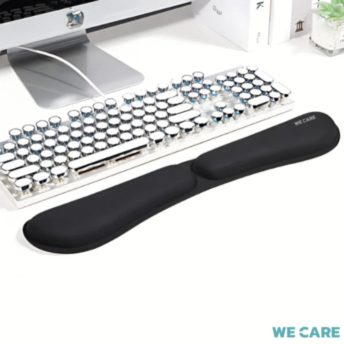 แผ่นรองข้อมือคีย์บอร์ดเพื่อสุขภาพ WE CARE วัสดุเมมโมรี่โฟม ลดปวดเมื่อยข้อมือ รุ่น BeWork 3