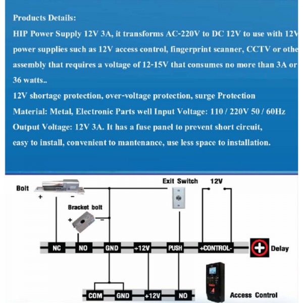 Power Supply Access Control รุ่น 902-3C