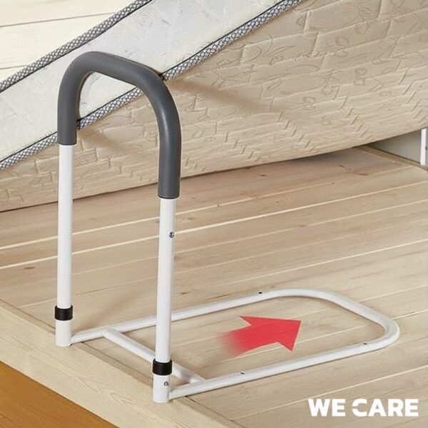 Bedside Guardrail & Support Grip for Elderly, Adjustable 4-Level Height, WE CARE Model MobiCare-2