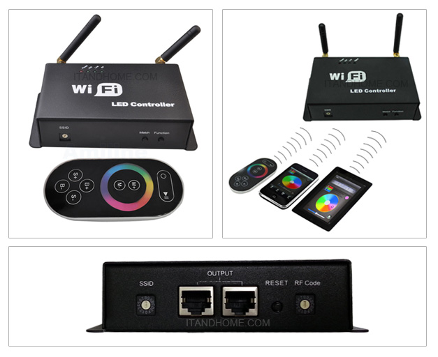 2.4G RGB Wifi Android or IOS Controller for LED Strip