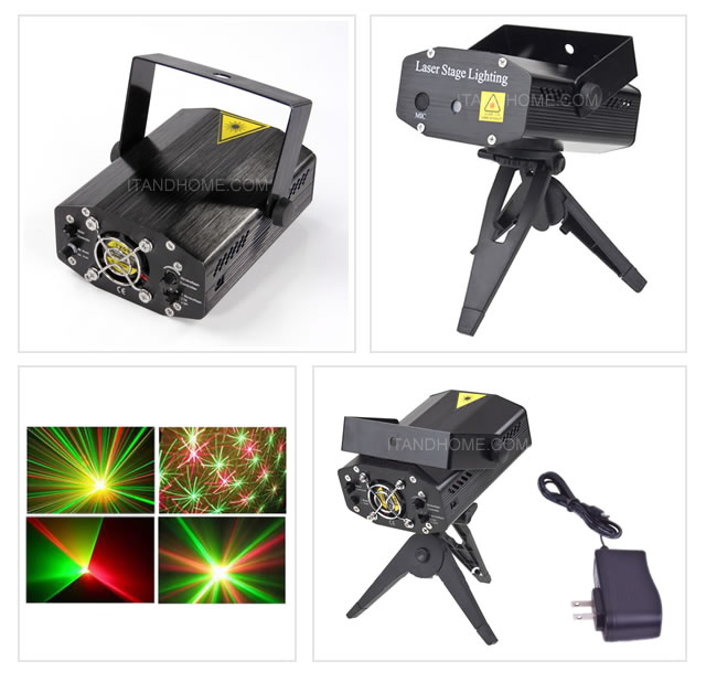 Mini Projector Green And Red Laser Star Stage DJ Lighting