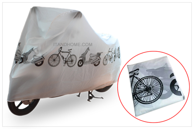 polyester cover bike bicycle and motercycle white color