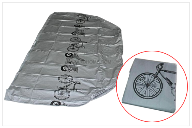 polyester cover bike bicycle and motercycle gray color