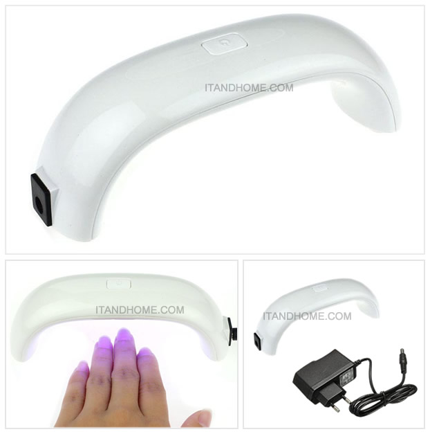 6W 100-240V Mini Nail Art Gel Curing LED UV Lamp Dryer