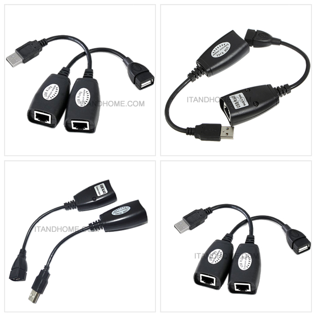 USB CAT5 RJ45 Lan Extension CAT5/CAT5E/6 RJ45 Adapter Cable