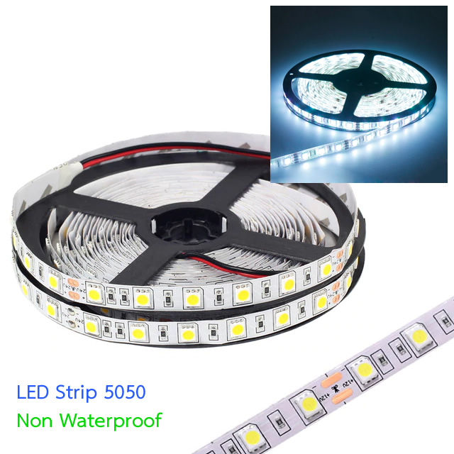 LED Strip SMD5050 60LEDs White Color Non-Waterproof
