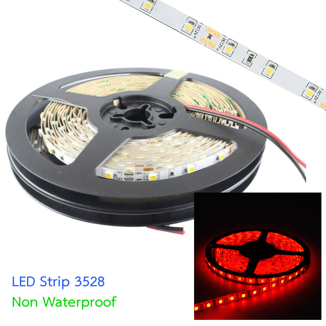 LED Strip SMD3528 60LEDs Red Color Non-Waterproof