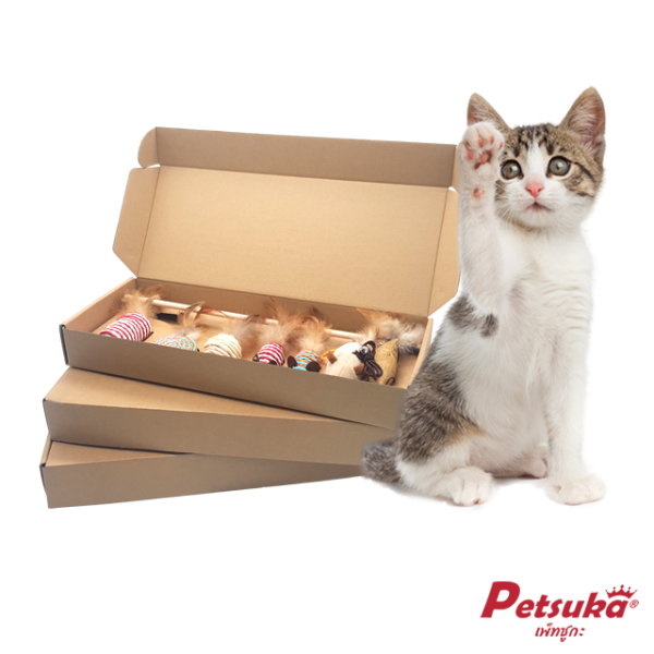 ชุดของเล่นแมว Petsuka แพ็ค 7 ชิ้น