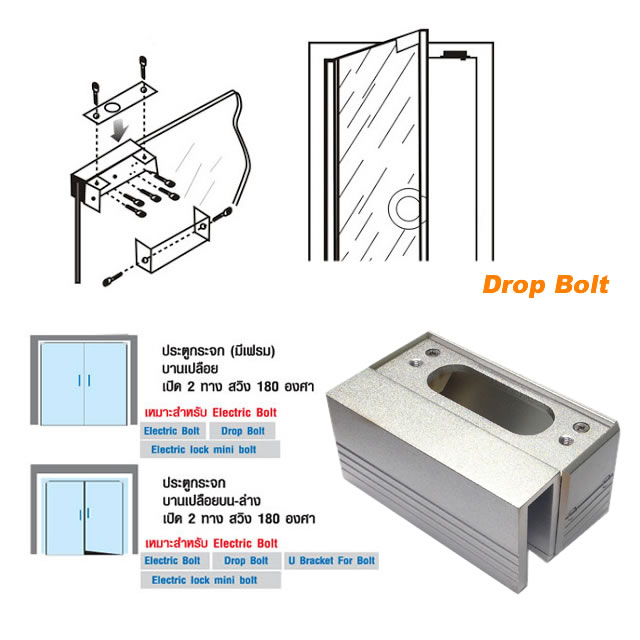 Drop Bolt ใช้กับชุดกลอน Bolt ขนาด 12 V