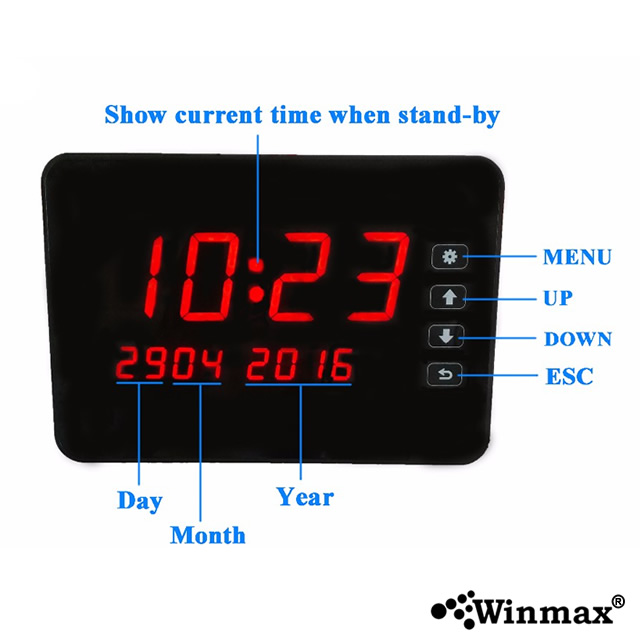 Restaurant waiter number display calling system Winmax-K-2000CT