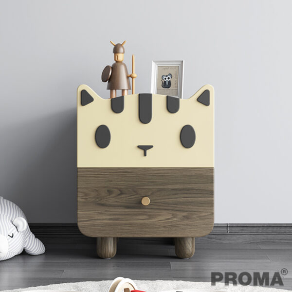 Wooden Modern Organizer Small 2 Drawer Bedside Table