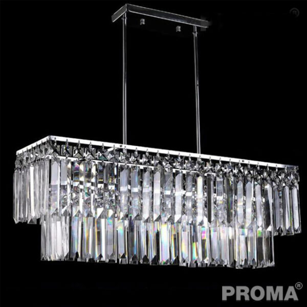 Luxury Rectangular Crystal Chandelier