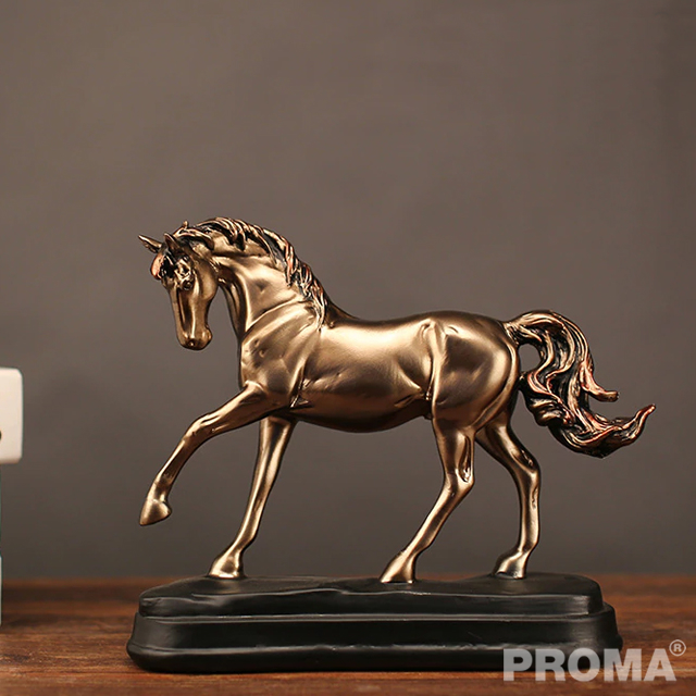 Resin Statue Copper Horse Ornaments Decoration