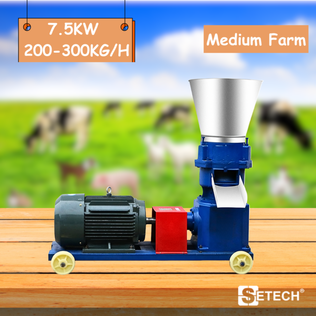 Animal feed pellet machine SETECH-SFM-7.5