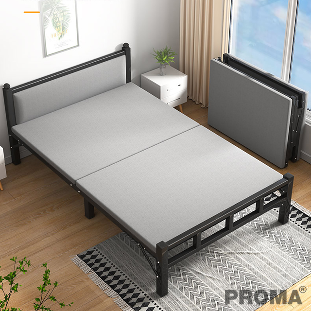 เตียงนอนพร้อมฟูก ที่นอนโครงโลหะพับได้ 