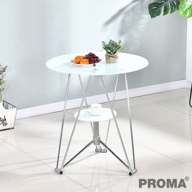 Tempered Glass Small Round Table Coffee Table