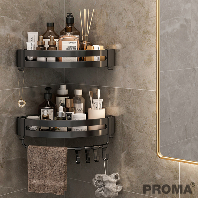 Wall Bathroom Corner Storage Shelf Triangular