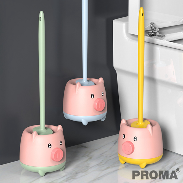 Bathroom Toilet Brush Cleaning Cute Wall-Bounted