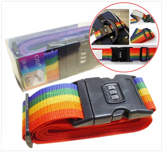 Lock Luggage Suitcase Secure Safe Strap Belt Retractable cable lock ch-18c
