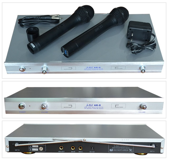 Wireless Microphones dual microphone Xing-Ma AK-8 