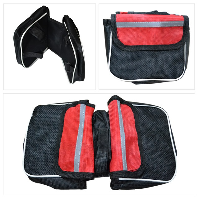 bicycle bag Transportation bike bag (Black-Red Color)