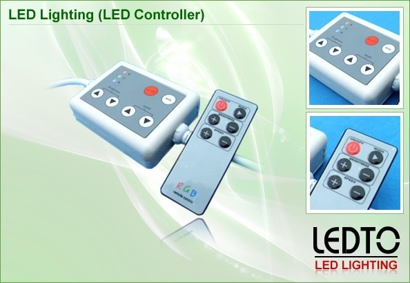 ชุดควบคุม LED 6 คีย์พร้อมรีโมท สำหรับเปลี่ยนสีไฟ LED