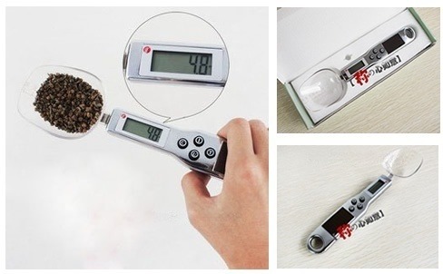 เครื่องชั่งดิจิตอล ในครัว แล็บ Digital Kitchen Scale 0.1g 300g 0.1 300g Digital Scoop Scale