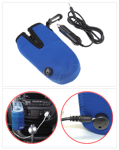 12V Universal Travel Baby Kid Bottle Warm Heater in Car/Bottle