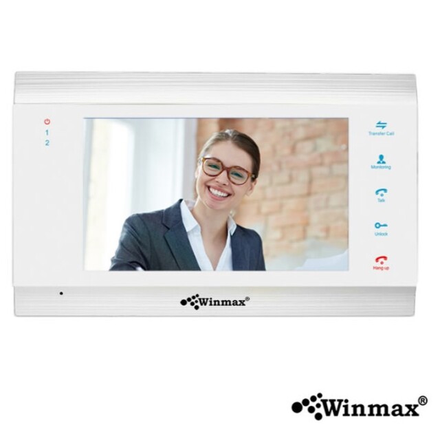 Video Door Bell Finger Print Video Intercom 7 inch