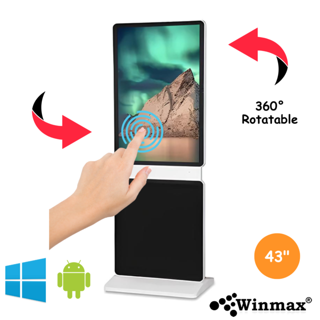 Rotating digital advertising display Model Winmax-WAT43