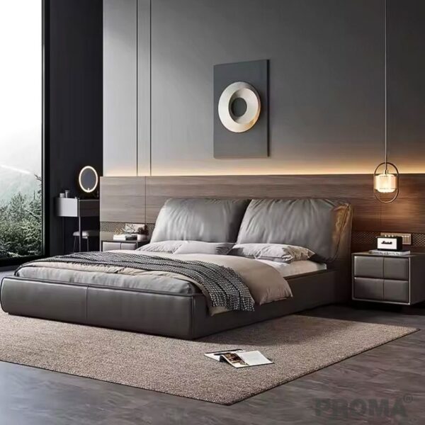 Modern style leather bed
