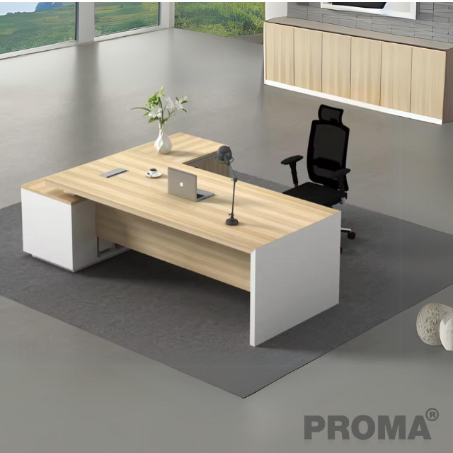 Executive Office Desk Office Table With Side Table And Storage