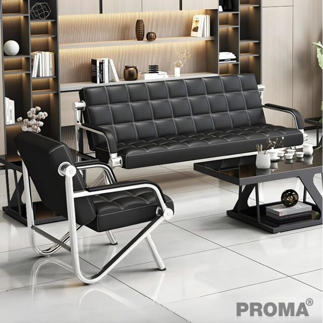 Leather Sofa For Office Quests, Very Luxurious, Simple and Modern Design.