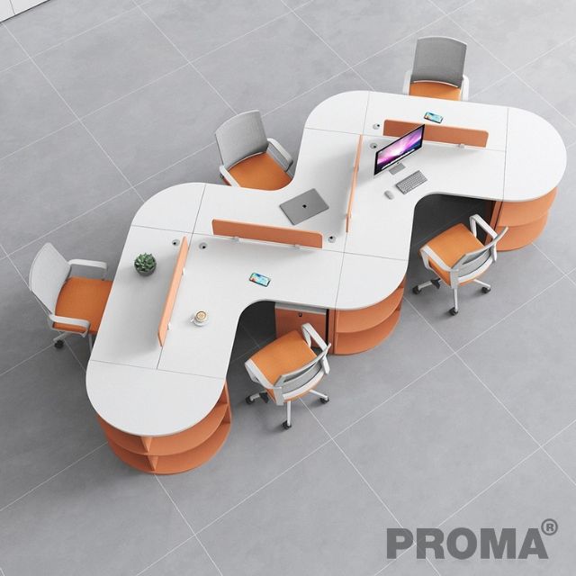 Work desk partition Workstation, office table, 4-5 seats
