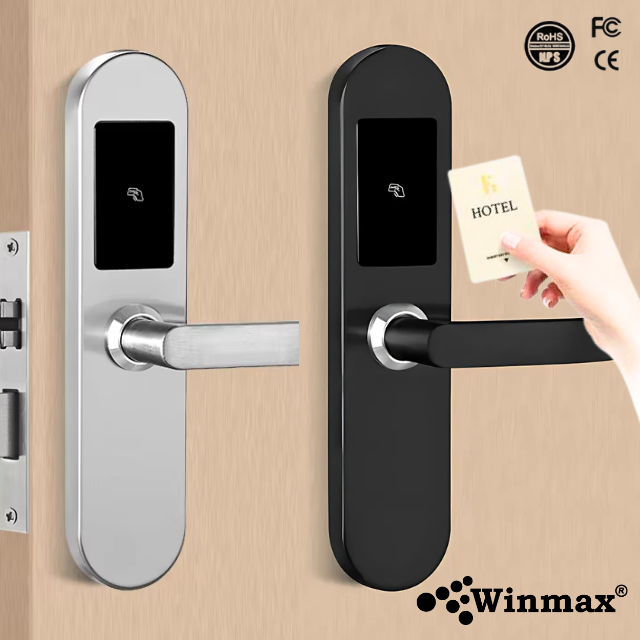 ล็อคประตูโรงแรมดิจิทัล ระบบสมาร์ทการ์ด Winmax Hotel Lock รุ่น WN-2059