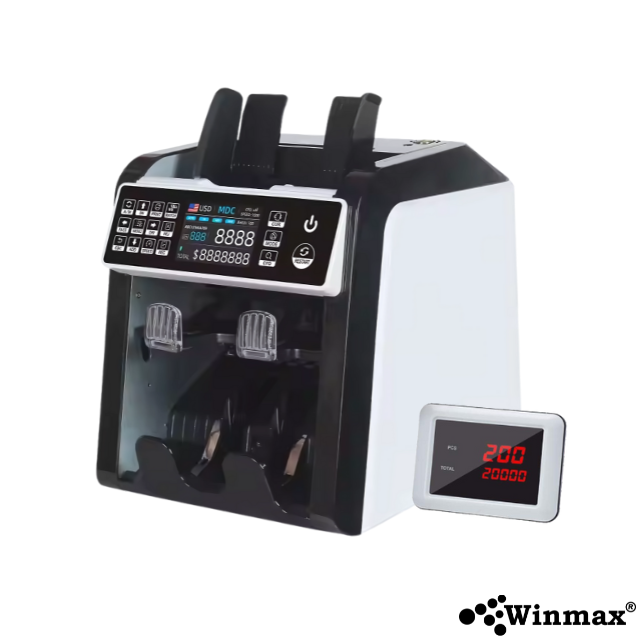 เครื่องนับธนบัตร ปุ่มกดสัมผัส คัดแยกชนิดและรวมมูลค่าธนบัตร รุ่น Winmax-AL950