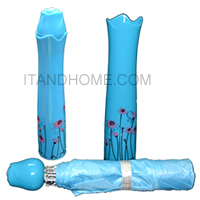 mini rose umbrella Folding blue color P-08