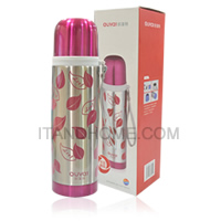 Stainless Vacuum Bottle and Cool 480 ml. Red Color SVB001R