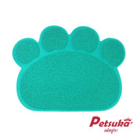 พรมดักทรายแมว Petsuka สำหรับรองกระบะทราย สีเขียวมิ้น MAT-C01G