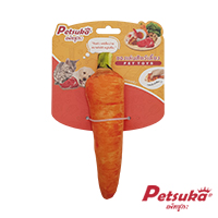 ตุ๊กตาแครอทนุ่มนิ่ม Petsuka ของเล่นสัตว์เลี้ยง มีเสียง