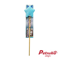 ไม้ล่อแมว ของเล่นแมว Petsuka รูปดาวนุ่มฟู สีฟ้า TOY-C03SB