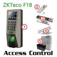 เครื่องสแกนลายนิ้วมือควบคุมประตู Access Control Fingerprint ZKteco F18