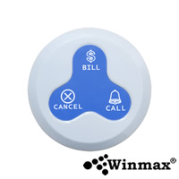 ปุ่มกดเรียกคิว Waiter Call Button สีน้ำเงิน Winmax K-H3-TB Winmax K-H3-TB
