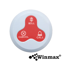 ปุ่มกดเรียกคิว Waiter Call Button สีแดง Winmax K-H3-TR Winmax K-H3-TR